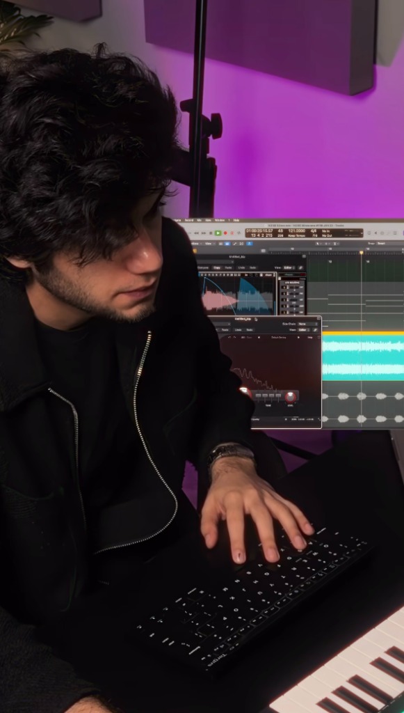 Aditya Vashisht in the studio