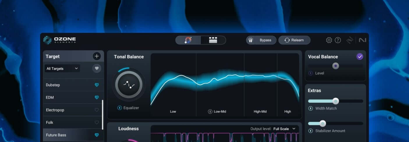 Ozone 12 Elements mastering interface